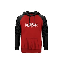 Kurban Text Gri Renk Reglan Kol Sweatshirt
