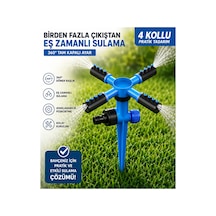 Otomatik Dönerli 4'lü Sprink Bahçe Sulama Fıskiyesi 360 Döner Sprey Sulama Başlığı