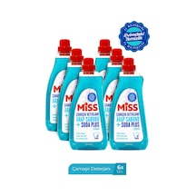 Miss Sıvı Çamaşır Deterjanı Arap Sabunu + Soda Etkili 1.5 Lt 6'lı 1500 ML