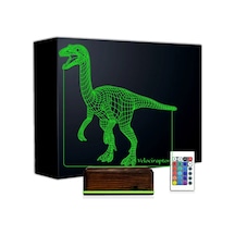 Luvivia Dinozor Velociraptor 3d Lamba - Masa Gece Lambası Şeffaf