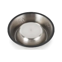 Paslanmaz Çelik Kedi Ve Köpek Mama Kabı - Kaymaz Tabanlı, Dayanıklı Besleme Tası 16 Cm