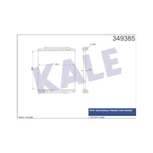 Kale Oto Radyatör 349385 Radyatör Iveco Stralıs 800×748×48