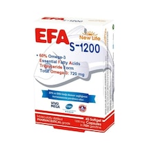 Efa S-1200 Omega-3 Takviyesi, 45 Softjel Kapsül, 1200 Mg
