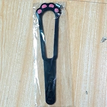 Fochsia Siyah 11.5 İnç Ayarlanabilir Evcil Hayvan Kapı Mandalı - Beyaz Kilitli Emniyet Kemeri