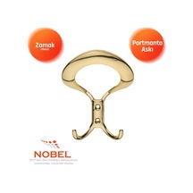 Üçgen Portmanto Askısı, Metal Vestiyer Askısı, 40 Gr, Dolap Ve Duvar Askılığı, Altin Vidalı Altın