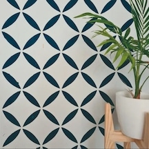 Geometrik Desenler -2 Stencil Boyama Şablonu 50X70 Cm. Duvar Sten