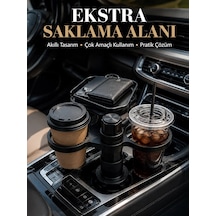 Çift Bardaklıklı Araç İçi Düzenleyici Bardaklık Aparatı Mh-hs4369-6245