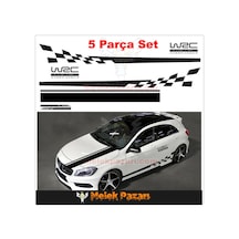 W2C Fia World Rally Yarış Şeritleri Oto Sticker Tüm Set