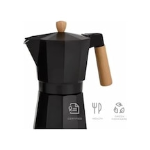 Mokapot 6-cups Coffeehutt Bigg Coffee Kahve Demleme Kahve Ekipmanı Italyan Filtre Kahve Makinesi,siyah Aeropress