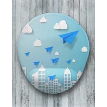 Ucan Kagıtlar Oval Bilek Destekli Mouse Pad Mousepad