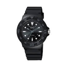 Q&q Unisex Siyah Kol Saati 10atm Su Geçirmez Japan Quartz Vr18j011y Diğer