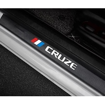 Cruze Eşik Kaplama Sticker Karbon M Model 4 Lü Hb/sedan
