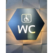 Honeycomb Serisi Işıklı Wc Yönlendirme Tabelası (504859219)