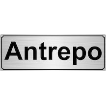 Gümüş Antrepo Yönlendirme Levhası 10 Cm X 20 Cm