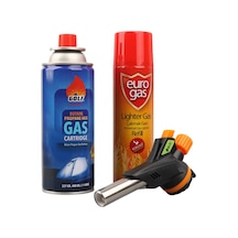 Mahzen Profesyonel 3 Lü Pürmüz Başlığı Seti Butan Propan Gaz Kartuşu 400ml Çakmak + Çakmak Gazı 270ml Mahzen Profesyonel 3 Lü Pürmüz Başlığı Seti Butan Propan Gaz Kartuşu 400ml Çakmak + Çakmak Gazı 270ml