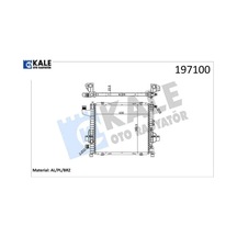 Radyatör Twng 96 1.2 Enj 16v Ac Mek Otom 430x395x24 1 Sıra Alb Sistem Kale Radyatör 7701045211/ 7701499801