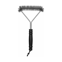 Barbekü Ve Mangal Temizleme Fırçası, Izgara Teli Ve Pişirme Yüzeyi Temizliği İçin Üçgen Başlıklı Siyah Saplı, 30 X 16,5 Cm