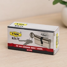68 Mm Hibrit Silindir Barel - Nikel Saten, 3 Anahtar
