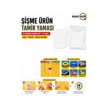 Mainshop 6'lı Set Pratik Şişme Simit, Havuz Ve Deniz Botu Tamir Yaması - Kendinden Yapışkanlı Onarım Seti M-51