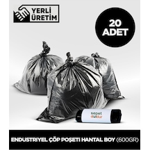 Endüstriyel Çöp Poşeti Hantal Boy/600 Gr - 20 Adet