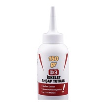 İskelet Ahşap Tutkalı Hazır 150 Gram Şeffaf D3 Tahta Mdf Sunta Kumaş Kağıt Dıy Uygulama Yapıştırıcı