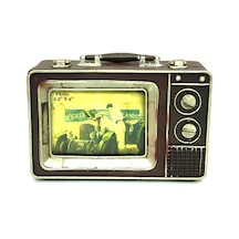 Dekoratif Metal Televizyon Bul Vintage Biblo Hediyelik