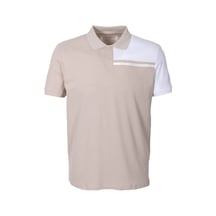 Erkek Polo Yaka Tişört Bej Slim Fit Ribanalı Kol T-shirt Ncs Jeans 1164-bej Bej