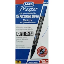 MAS CD MARKER ÇİFT UÇ MAVİ 12 Lİ Mavi