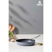 Sera Nova Doğal Seramik Tava 32 Cm 3,2 Litre Gri