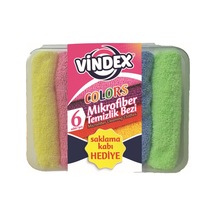 Vindex Mikrofiber Bez 6'Lı + Saklama Kabı