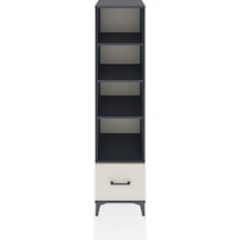 Hyperion Dolap 4 Raflı Tek Çekmeceli 44x44x182 Antrasit-aytaşı Antrasit