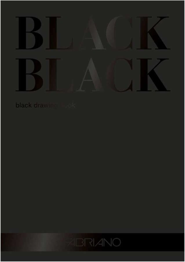Fabriano Black Black Blok Defter 24x32 Cm 300 G Siyah Nf19100391