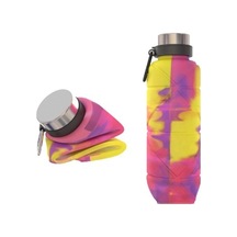 Outdoor 700ml Silikon Katlanır Su Şişesi Matara 001