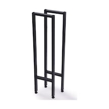 Metal Dresuar Konsol Çok Amaçlı Masa Ayağı 2 Adet Ayak 83 Cm Mobilya Ayağı Siyah