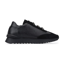 Tamer Tanca Kadın Hakiki Deri Siyah Sneakers & Spor Ayakkabı 1201 4004 Bn Ayk Y26 Syh Fltr/syh Suet