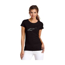 Fender Stratocaster Electric Guitar Baskılı Siyah Kadın Tshirt