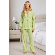 Norcia Sports Kadın Ev Giyimi Rahat Yeşil Pijama Takımı 4660 Çok Renkli - 929322965 Çok Renkli - 929322965 Çok Renkli