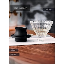 Cam Dripper Ayarlanabilir Filtreli Kahve Çekirdeği Ayrıştırma 200 Ml