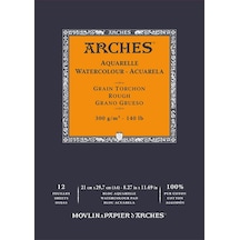 Arches Sulu Boya Blok Defter Rough 300g 12 Yaprak 21x29.7