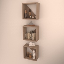 Rafkestir 3 Lü Florence Duvar Rafı Cordoba ( Mat )