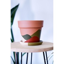 Terracotta Saksı 16x18cm + Tabak Diğer