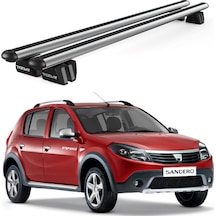 Pençe Dacia Sandero 2008-2012 Uyumlu Gri Ara Atkı 109cm Port Bagaj Tavan Barı