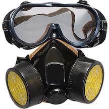 Yy Toz Sprey Boya Aktif Karbon Gaz Maskesi Gözlük Koruyucu Giysi