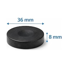Star Plastik Tavla Pulu 36 Mm. Siyah & Krem Plastik Tavla Taşı 8 Mm Kalınlık, Dayanıklı Ve Pürüzsüz Yüzey, No:4 Pullar