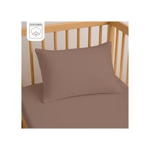 Lief Home %100 Pamuk Bebek Yastık Kılıfı 35x45 CM 2 Adet Doğal & Yumuşak - Kahverengi