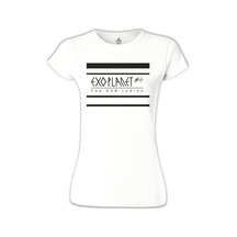Exo - Exo'luxion Beyaz Kadın Tshirt 001