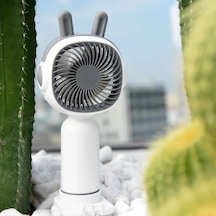 Microcase Fn40 Telefon Tutacaklı Şarj Edilebilir Elde Taşınabilir Mini Fan - Al5299