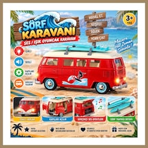 Bezos S01005718 Sörf Karavanı Ses/ışık Oyuncak Karavan 22