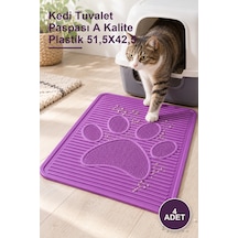 4 Adet Kedi Tuvalet Paspası A Kalite Plastik 51,5x42,5