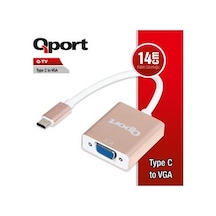 QPORT (Q-TV) TYPE-C TO VGA CEVIRICI